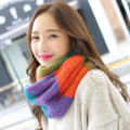 VISROVER 2018 Scarves Women Winter Knitted Lic Scarf Warm Infinity Snood Ladies Ring Loop Scarf Fashion Unisex Circle Neckchief