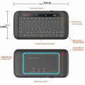 H20 Mini Wireless Keyboard Backlight Touchpad Air Mouse IR Leaning Remote Control for Andorid Box Smart TV Windows PK H18 Plus