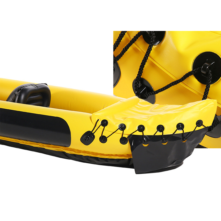 Customize 8ft Foldable Inflatable Paddle Kayak Fishing Boa 2
