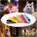 Nylon LED Pet Dog Collar Night Safety Flashing Glowing Collar Leash For Dogs Luminous Fluorescent Pet Supplies arnes perro