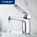 LEDEME Bathroom Basin Faucet Chrome Finished Single Handle Bath Sink Tap Faucet Mixer Hot And Cold Water Basin Faucets L1067