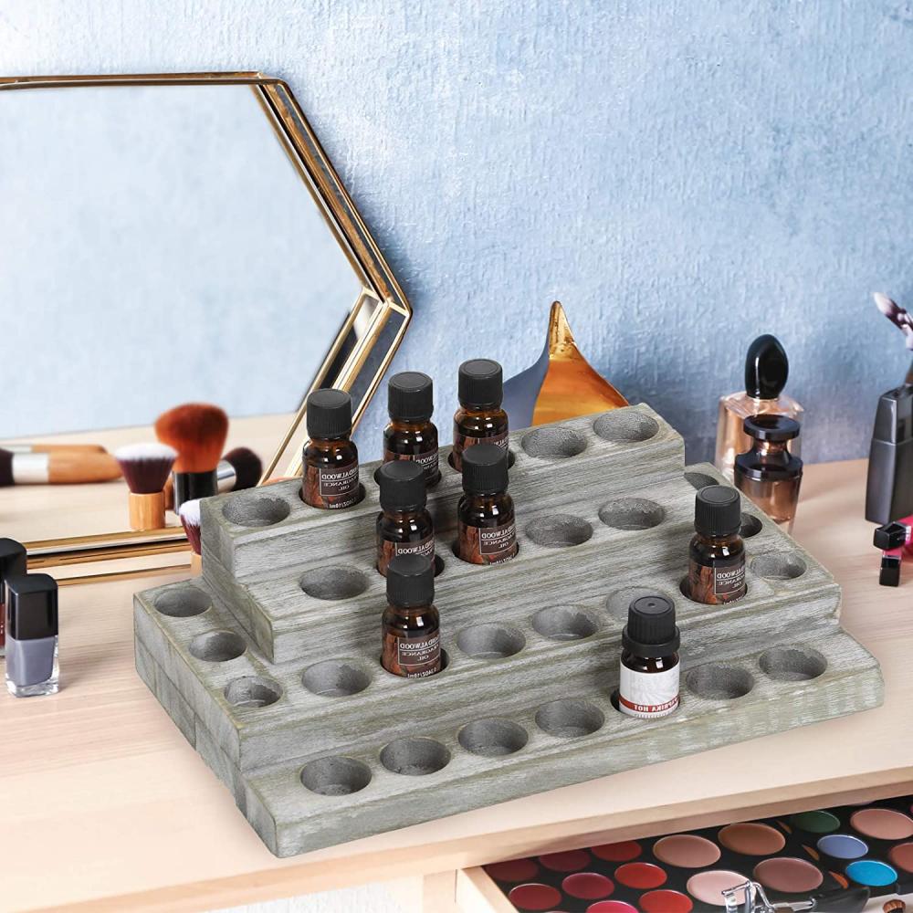 Wooden Standing Cosmetic Organization