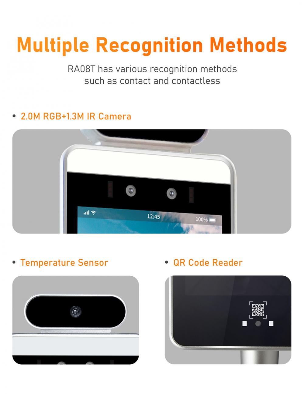 8 Inch Face Recognition Thermometer