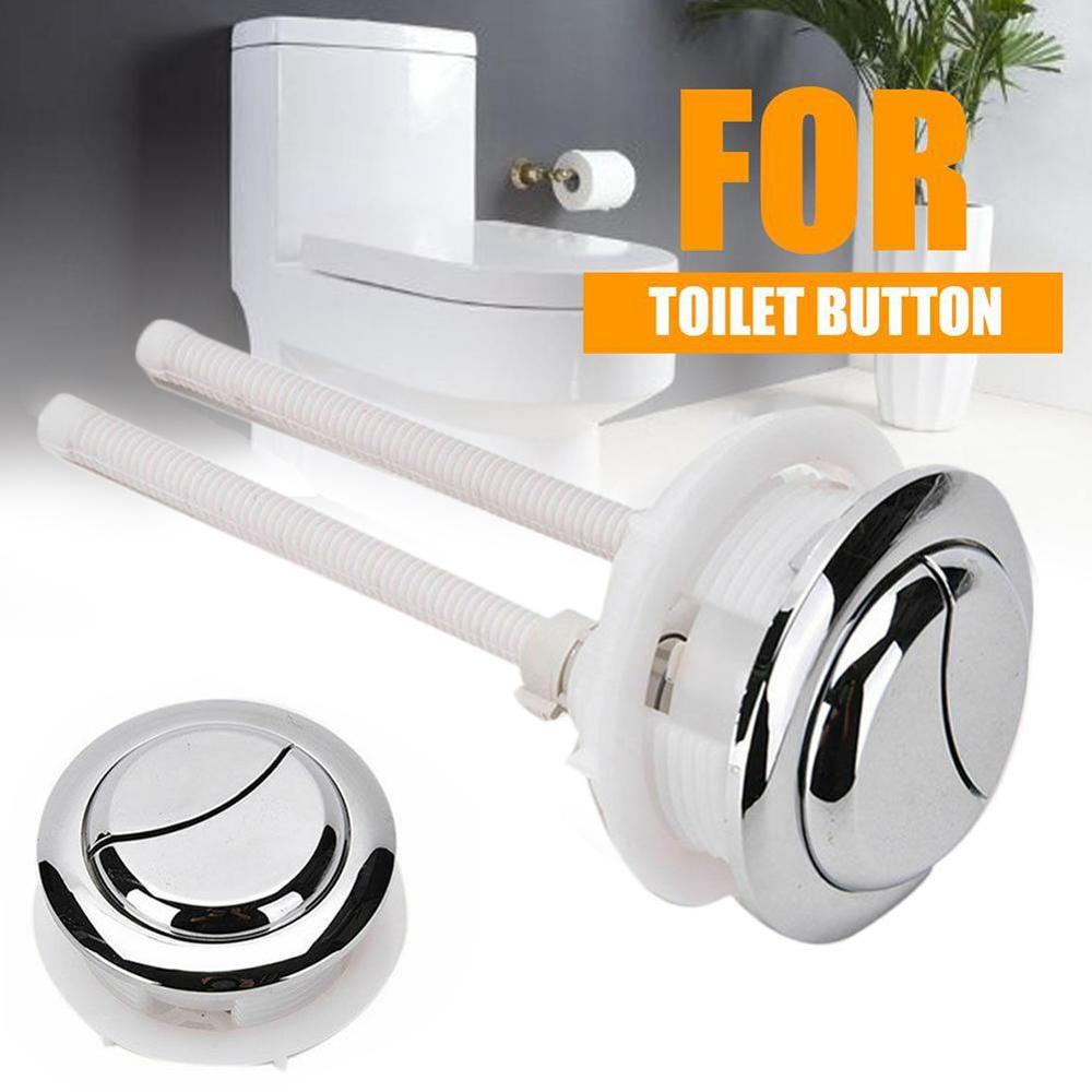 Plastic Dual Flush Toilet Water Tank Push Button Hole Cistern Lid Rod Universal Toilet Button Cover Switch Bathroom Accessories
