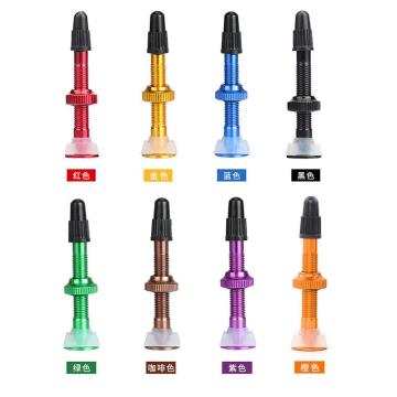 MTB Vacuum Tire Nozzle Bicycle Tubeless Valve Stem French Valve Adapter Cycling Valve Core Cap