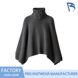 Elegant Black Knitted Blouse for Ladies