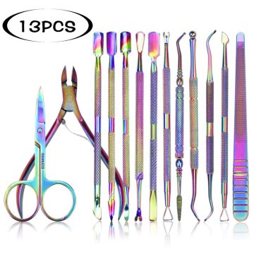 Cuticle Cutter Manicure Tool Set Cuticule Metal Cuticle Regrowth Tweeters Remove Cuticles Manicure Scissors Clippers Nails Tools