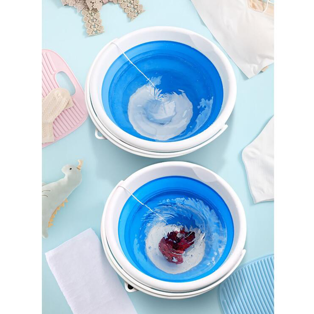 Foldable Mini Washing Machine Rotating Ultrasonic Turbines Washer Clothes Cleaner for Travel