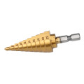 Top Sale Step Drill Bit Hex Titanium Coated Step Cone Drill Bit Hole Metal Wood Cutter 4-22mm Hss Tool Drill Bench Drills Tools