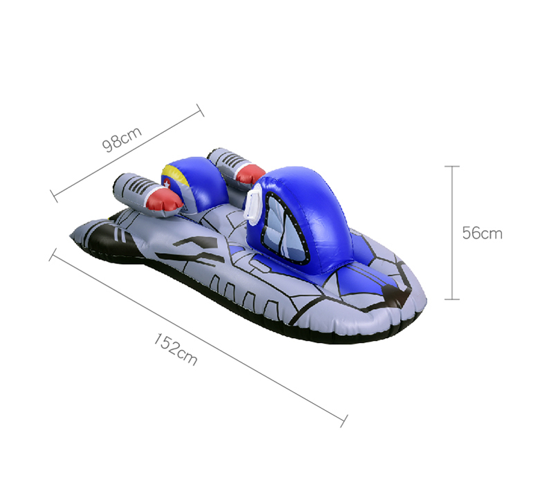 Sled Toys Durable Toboggan Inflatable Spaceship Snow Sleds 7
