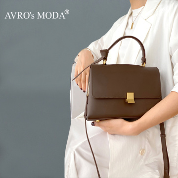 AVRO's MODA Fashion Casual Handbags Shoulder Bags For Women 2020 Ladies Luxury Designer Retro Genuine Leather Crossbody Flap Bag