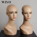 hot sale Glamorous African Fiberglass Abstract Female Mannequin Head For Wig Hat Scarf Display