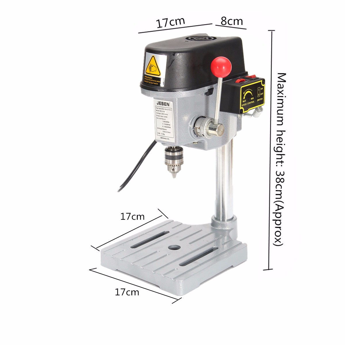220V Drill Press Mini Drilling Machine 240W for Bench Machine Table Bit Drilling Chuck 0.6-6.5mm Wood Metal Electrical Tools