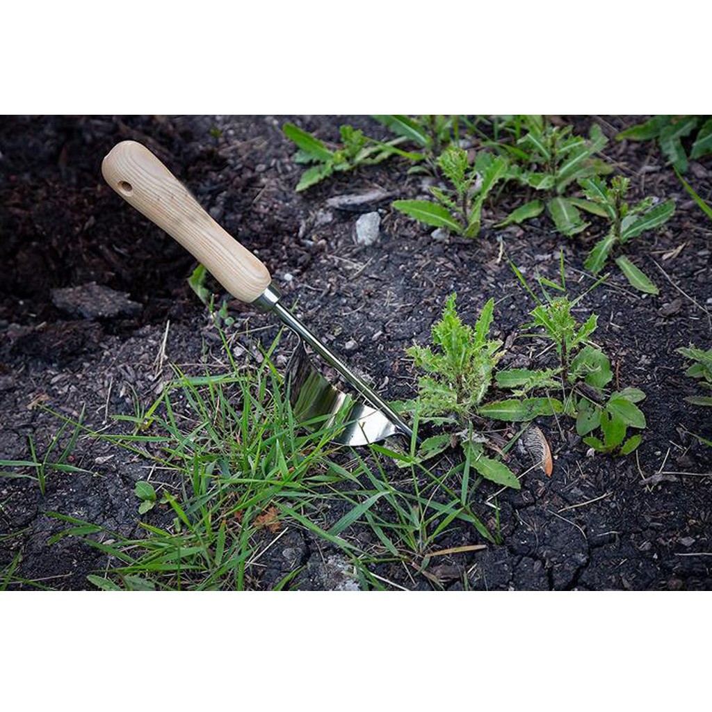 Weeder Fork Stainless Steel Wood Handle Gardening Weeding Tool Transplanting Digging Tools Manual Root Hand Digging Puller #j3s