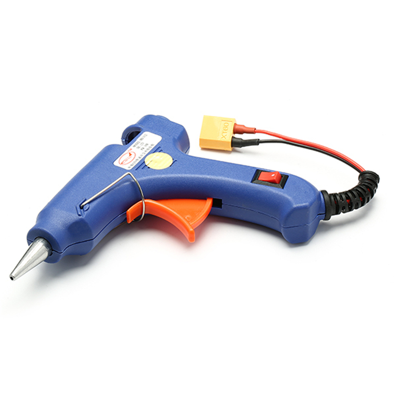 30W Hot Melt Glue Gun With XT60 Plug For RC Models Outfield 3S 12V Heater Heating Wax 7mm Glue Stick DIY Hand Tools