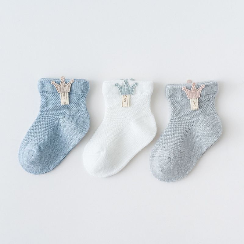 3 Pairs/lot Baby Socks Mesh Socks Thin Cotton Models Boys Girls Socks Boneless Suture Newborn Socks Accessories Children Socks