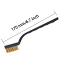 12Pcs Mini Wire Brush 170mm Steel Brass DIY Paint Rust Remover Cleaning Polishing Jewelry Metal Rust spazzola in ottone