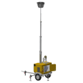 portable 7 m telescopic mast mobile light tower