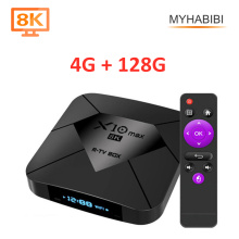 2021 New Model X10 MAX 8K Android 9.0 Tv Box Amlogic S905X3 Dual WIFI LED Display Smart HDR H.265 IPTV X10max 8K Set Top Box