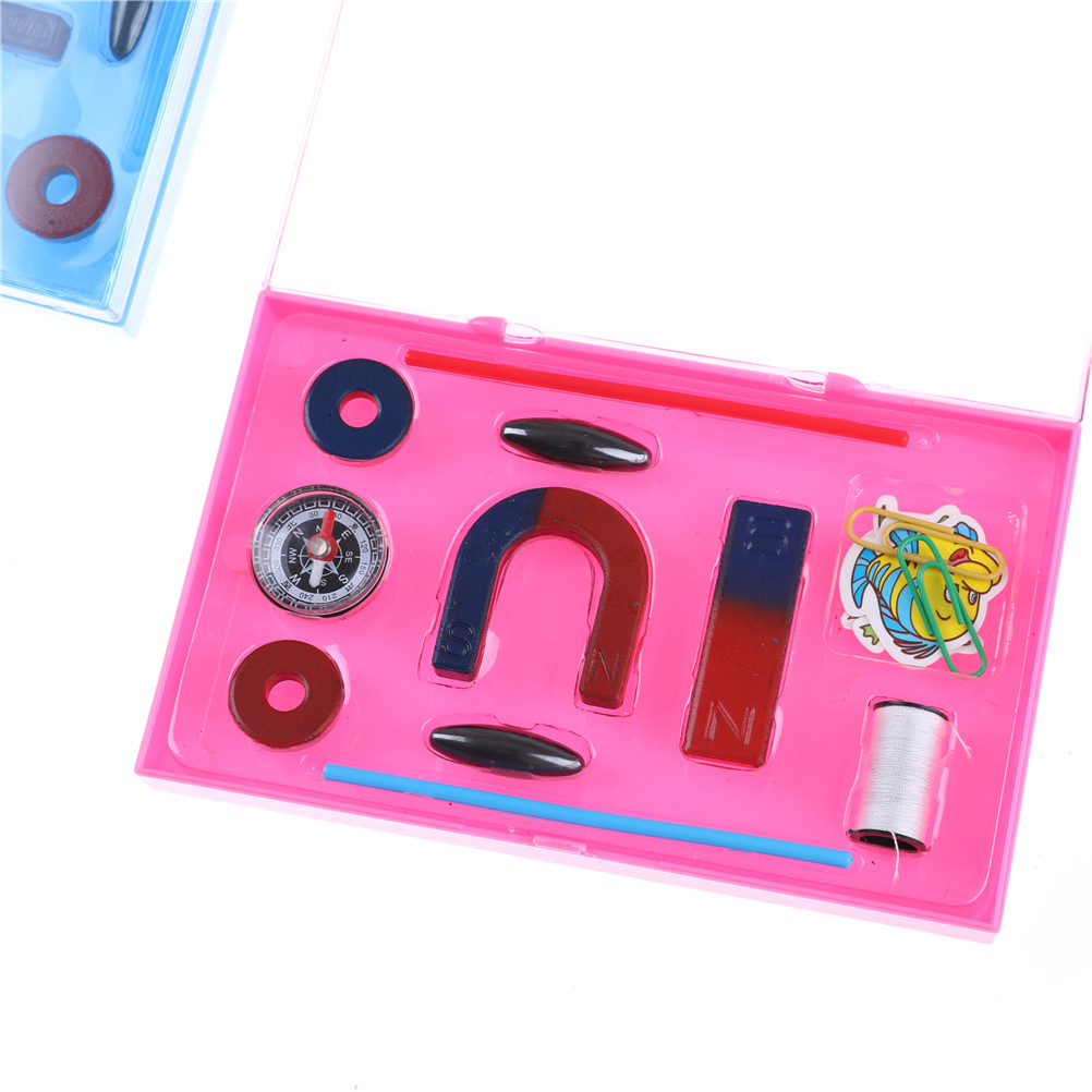 Experiment toy compass Kid 1 set Ferrite Magnet Kit Education Nature Science