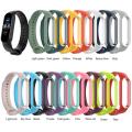 Replacement Strap For Mi Band 5 Strap Silicone Glossy Nail Buckle Replacement Wrist Strap Spot 16 Colors For Xiaomi Bracelet 5