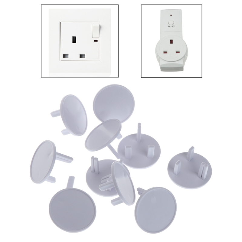 10Pcs/Lot French/EU/UK/US Standard Baby Safety Plug Socket Protective Cover Children Care