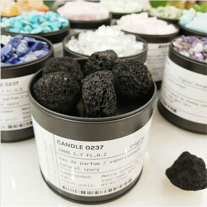 Natural Volcanic Rock Original Stone Aromatherapy Essential Oil Diffuser Stones Irregular Energy Stone Boxed for Charms Women
