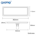 GAPPO Drains Anti-odor Bathroom Floor Drainer bath drainers stopper Bathtub Shower Drainers Strainers