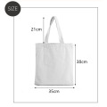 Ladies Handbags Cloth Canvas Tote Bag Floral Letters Pattern Shopping Travel Women Eco Reusable Shoulder Shopper Bags