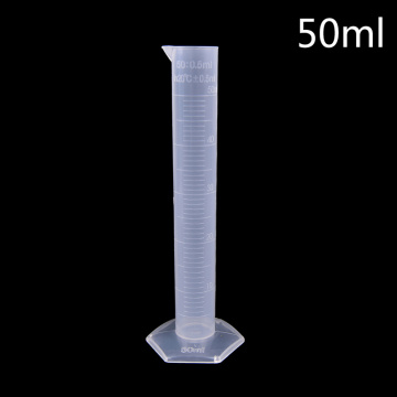 50ml Plastic Measuring Cylinder Graduated Tools Chemistry Laboratory Cylinder Tools School Lab Supplies