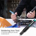 Soldering Iron Kit, 60W 220V/110V Welding Tool Adjustable Temperature Electric Soldering Iron Set Welding Solder Station