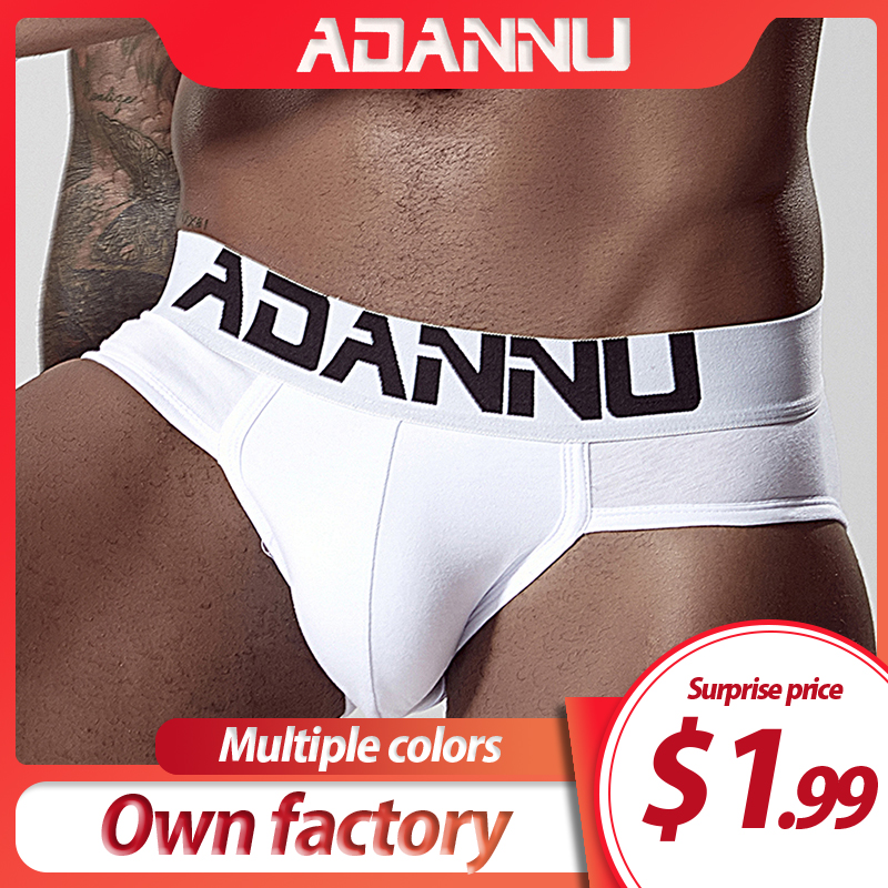 ADANNU Men Underwear Sexy Briefs Modal Triangle Underwear Smooth Cueca Masculina Breathable Male Panties Slip Homme Bikini