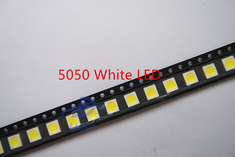 1000PCS/LOT White Light 5050 SMD LED Diode Super Bright 5050 LED New