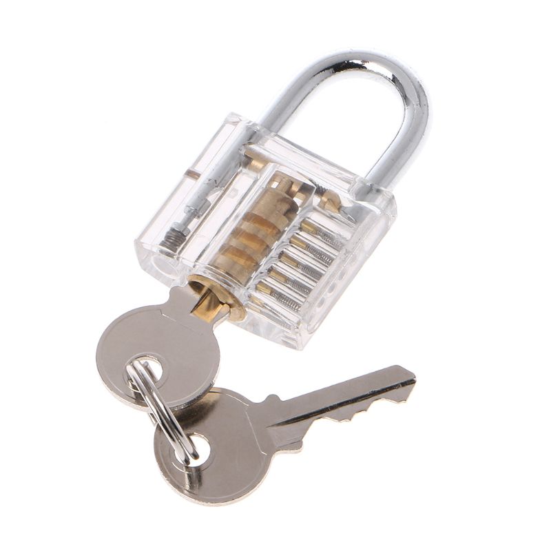 50mm/2" Transparent Cutaway Locks Inside View Practice Padlock Visible View Lock Training Skill Locks Keyed Padlock Locksmith