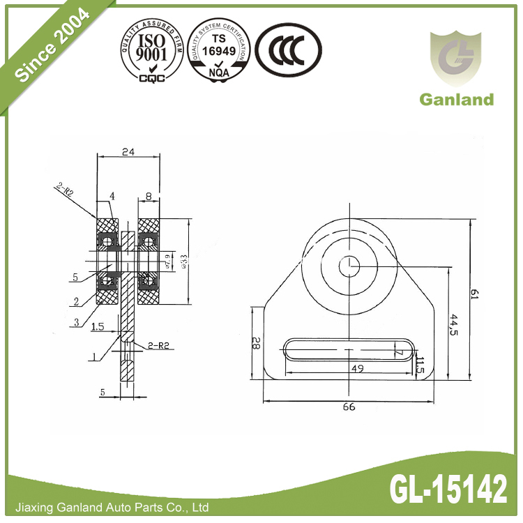 curtainsider roller 15142-5