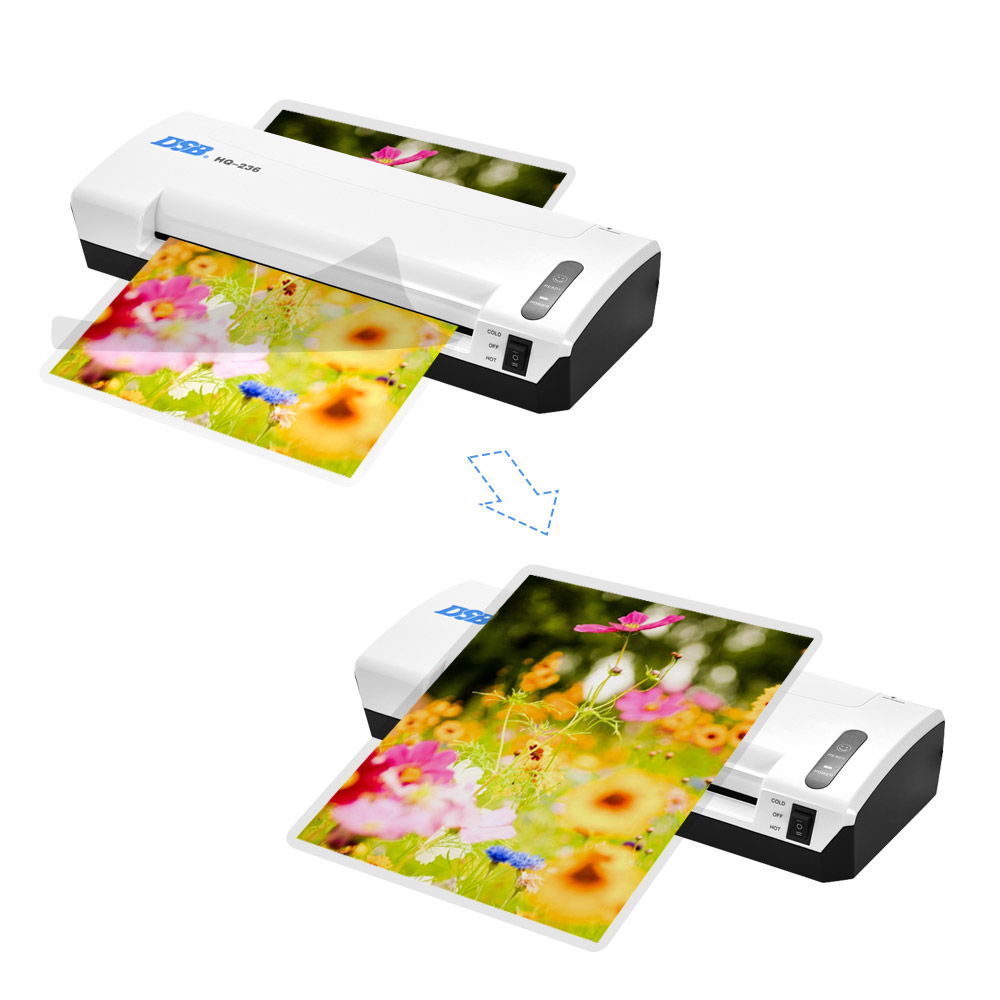 A4 Photo Laminator Hot Cold Laminator Fast Speed Film Laminating Plastificadora Machine Laminating W/ Free Paper Trimmer Cutter