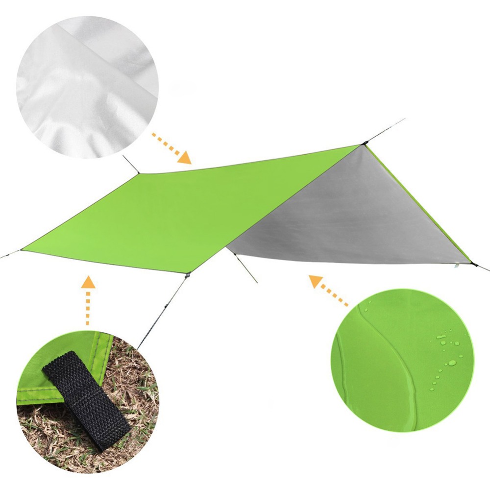 Garden Sun Shade Sail Waterproof Polyester Cloth Square Outdoor Camping Hiking Yard Garden Shelters Canopies Carport Awnings