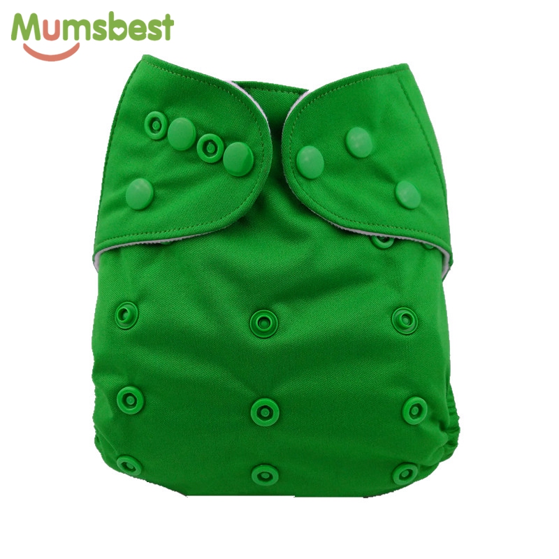 [Mumsbest] Wet Bag + 6 Diaper Washable Diapers Inserts Ecological Cloth Diapers Baby Nappy Infants Children Baby Nappies Stars
