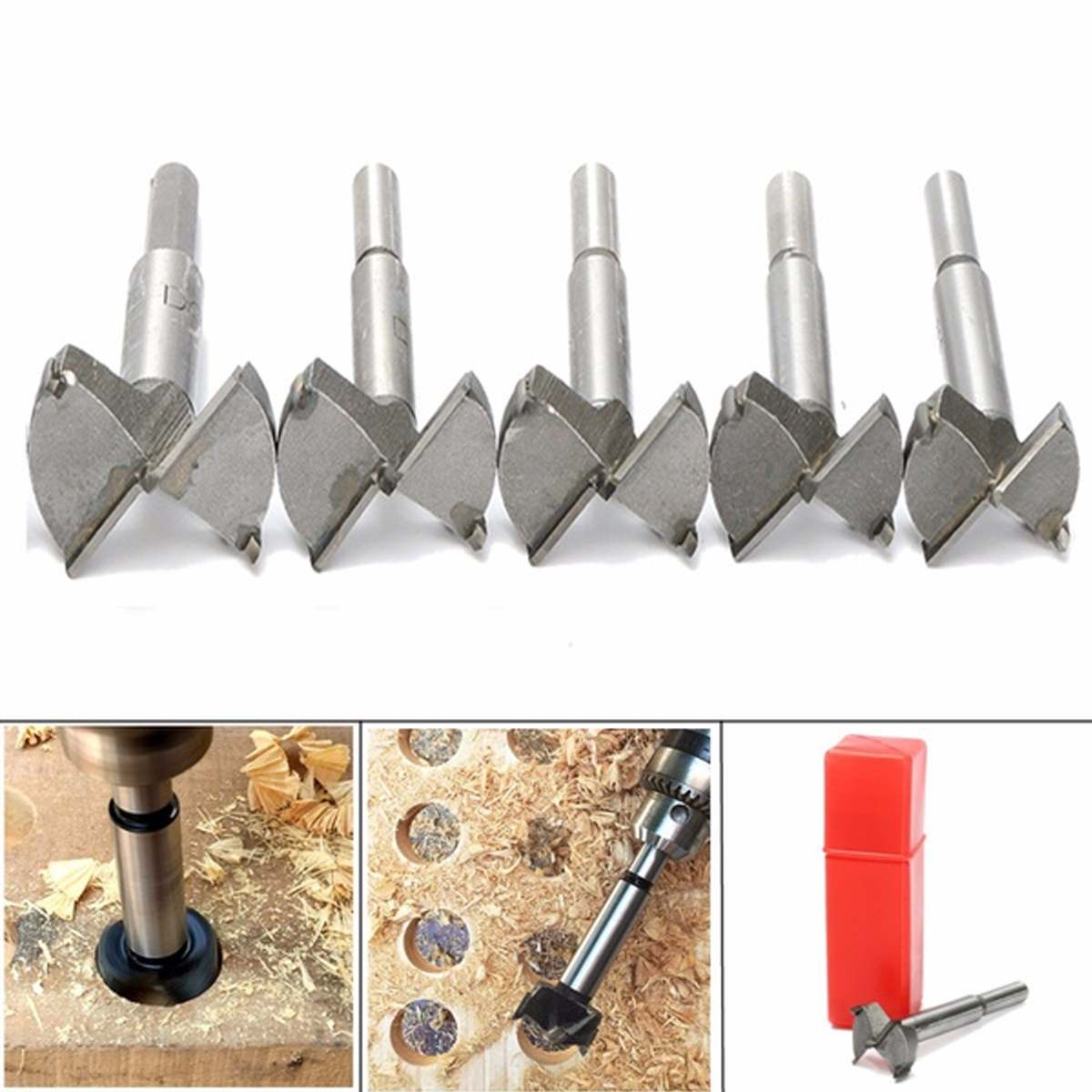 1pcs Forstner Wood Drill Bit Self Centering Hole Saw Cutter Woodworking Tools Set 14mm-65mm Hinge Forstner Drill Bits