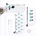 Cactus Pencil Case For Kids School Supplies Canvas Pen Bag Box Large Capacity Stationery Students Zipper Holder Pencilcase Pouch