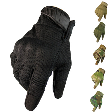 Breathable Camouflage Full Finger Gloves Touch Screen Tactical Gloves Outdoor Sport Hunting Cycling Climbing Anti-skid Gloves