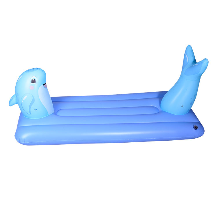 Inflatable floating bed for adults or children