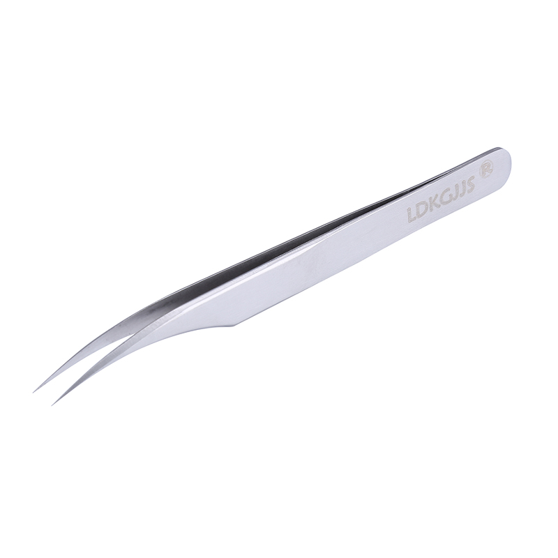 Precision Industrial Tweezers Stainless Steel Curved Tip Tweezers Forceps Pinzas Electronic Phone Repair Hand Tools