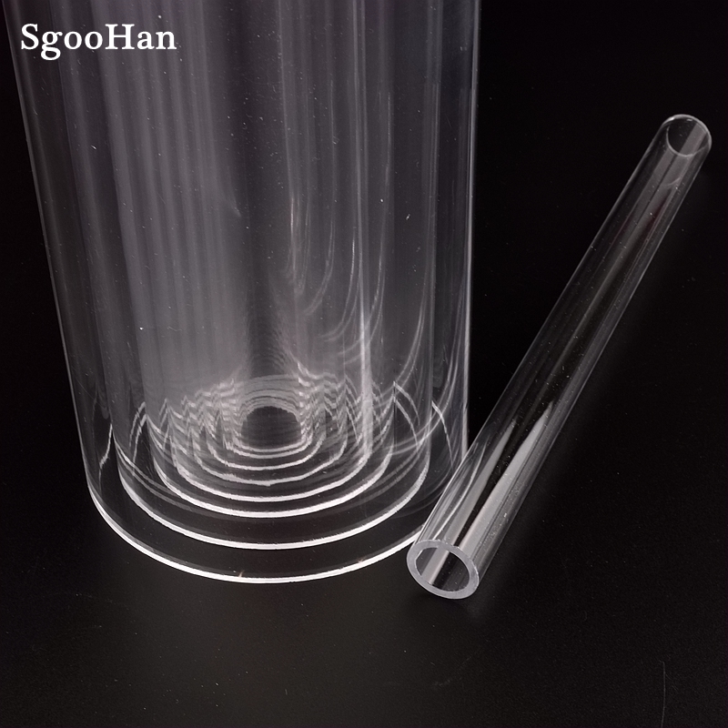 2pcs/set Length 20cm O.D 16~110mm Transparent Acrylic Pipe Aquarium Fish Tank Joint Pipe PMMA Watering Supply Plexiglass Tube