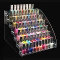 Multilayer Clear Acrylic Nail Polish Rack Household Makeup Tool Holder Cosmetic Nail Polish Organize Storage Shelf