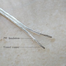 transparent 2*0.5mm 2pin parallel electric wire cable for Lighting lamp electrical wire pendant lighting power cable