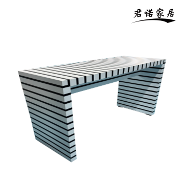 Minimalist Striped Desk with Artistic Design