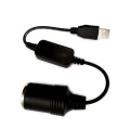 5V 2A USB Male to 12V Car Cigarette Lighter Socket Converter Cable Adapter for DVR Car-charger Electronics Auto Accessories