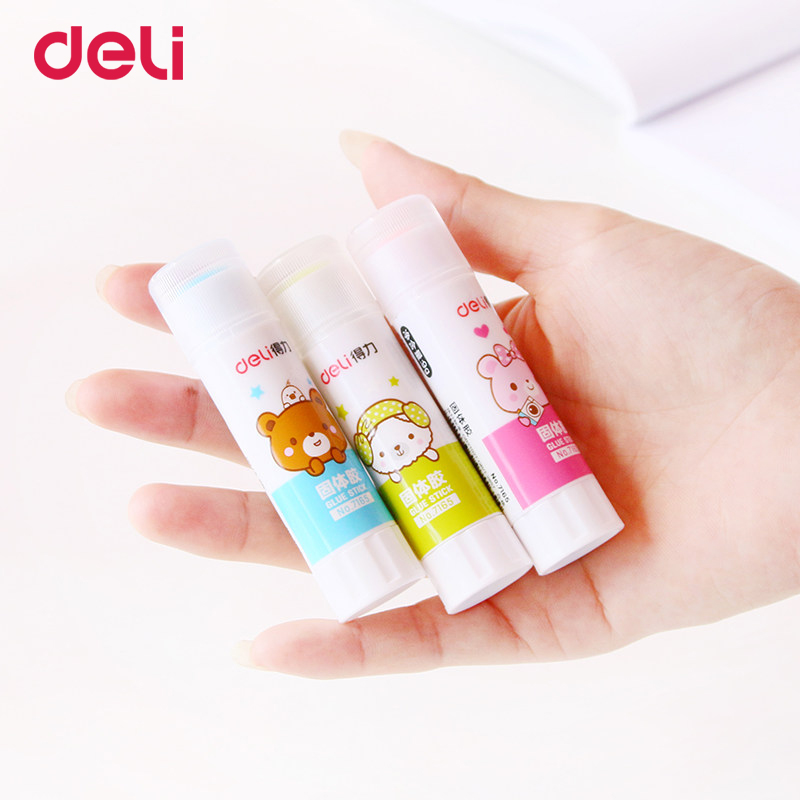 Deli 10 pcs a pack Stationery High viscosity solid glue stick for School student Children Strong adhesion solid glue for paper