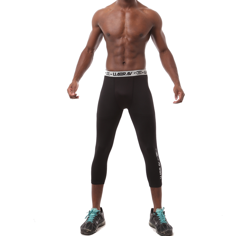 Compression Pants Men Leggings Running Tights Sports Gym Basketball Bodybuilding Fitness Sweatpants Short Capris Jogging Cycling